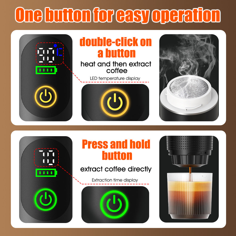 Handheld coffee machine
