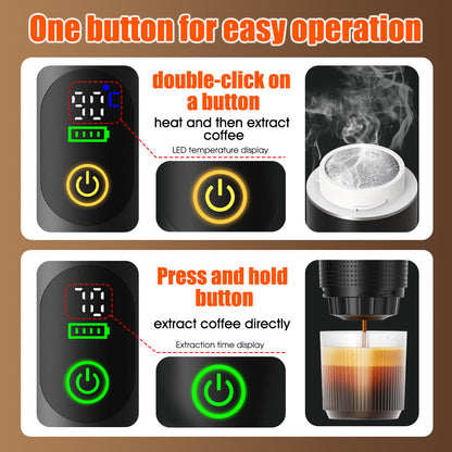 Handheld coffee machine
