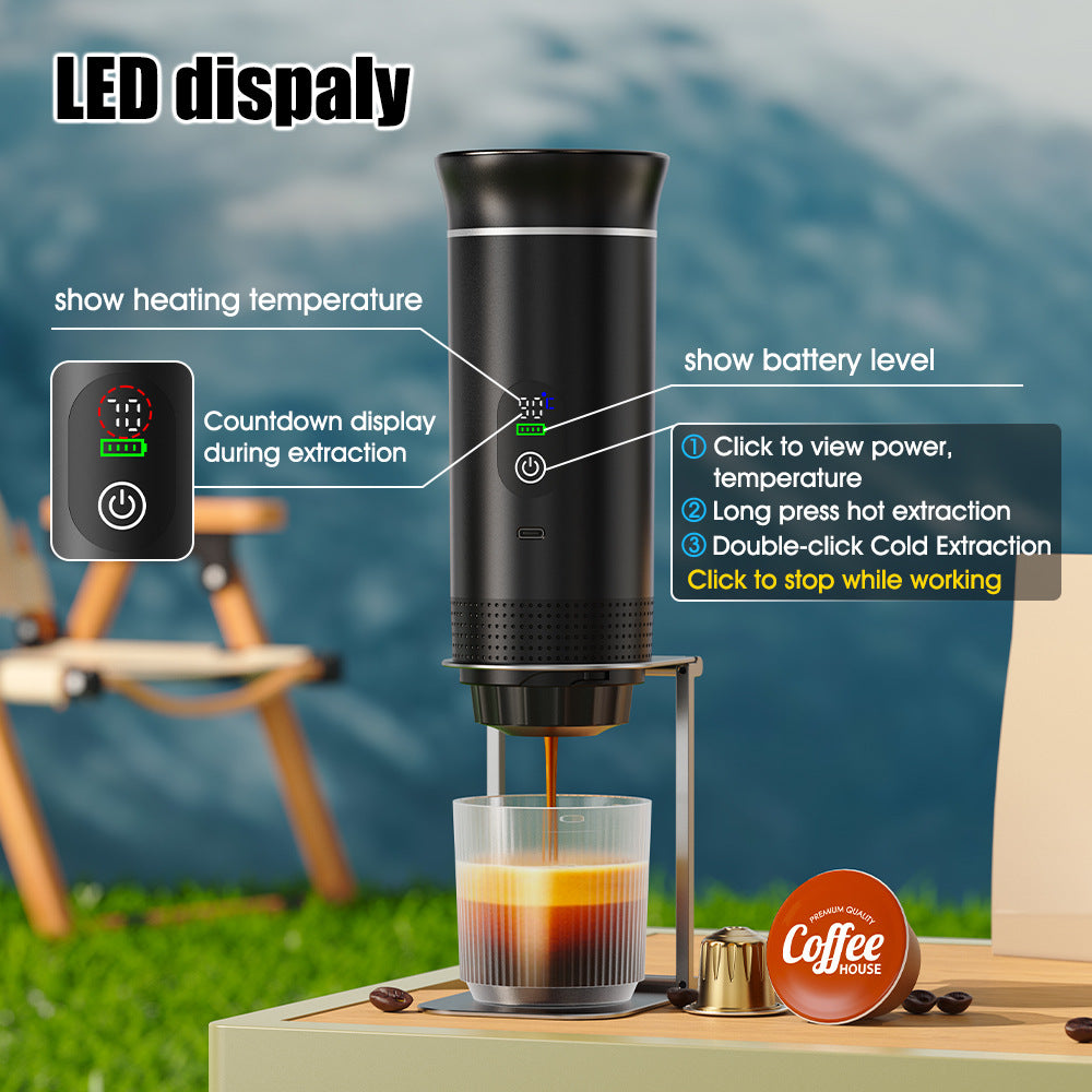Handheld coffee machine