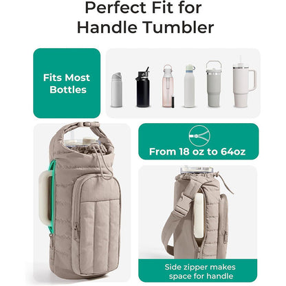 Outdoor sports down water bottle bag